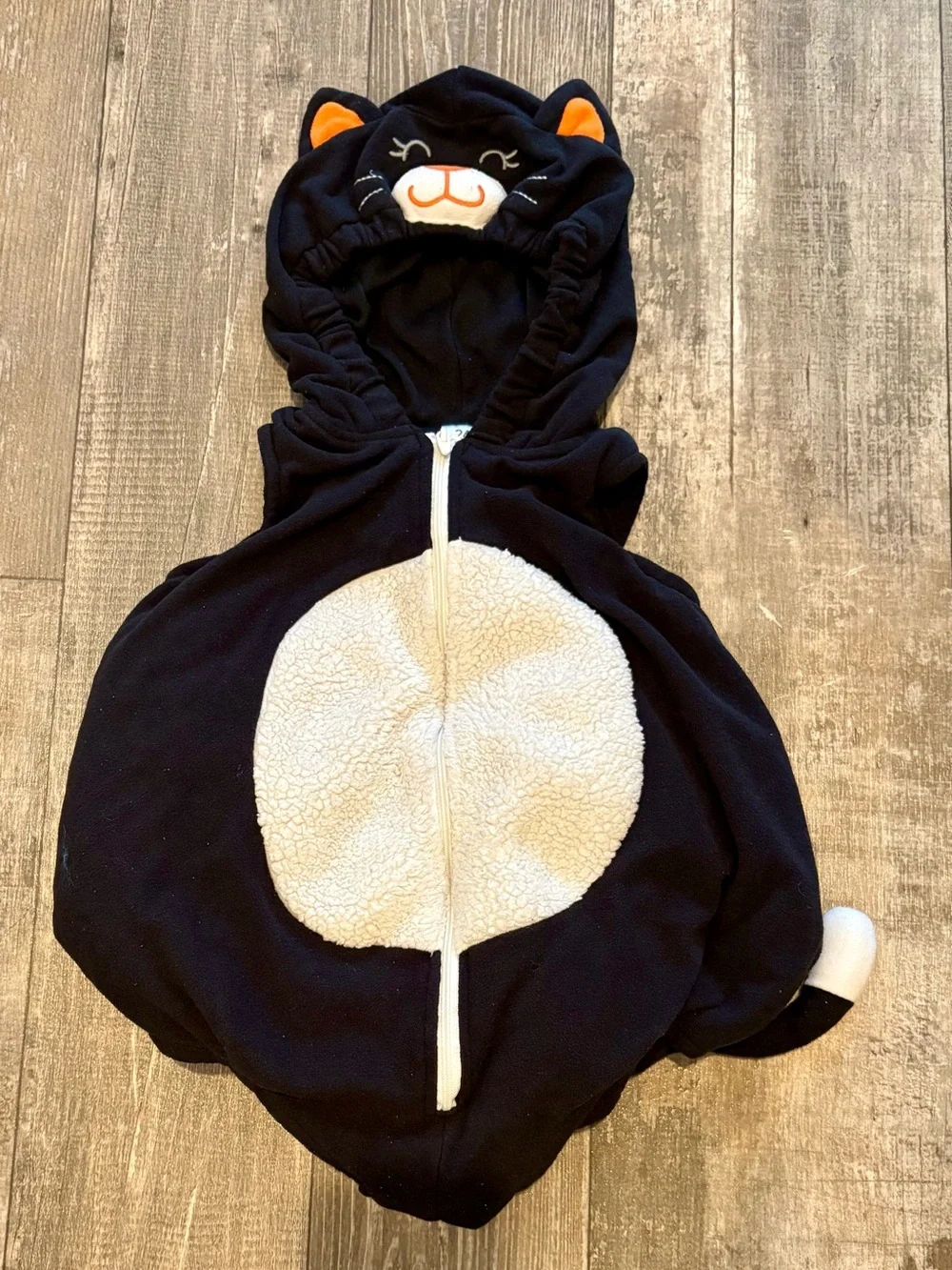Carter's Black Cat Hooded Fleece Halloween Costume